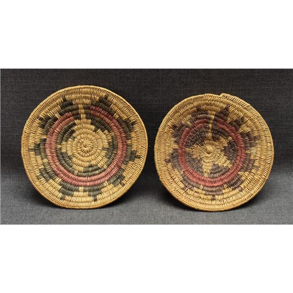 TWO NAVAJO WEDDING BASKETS