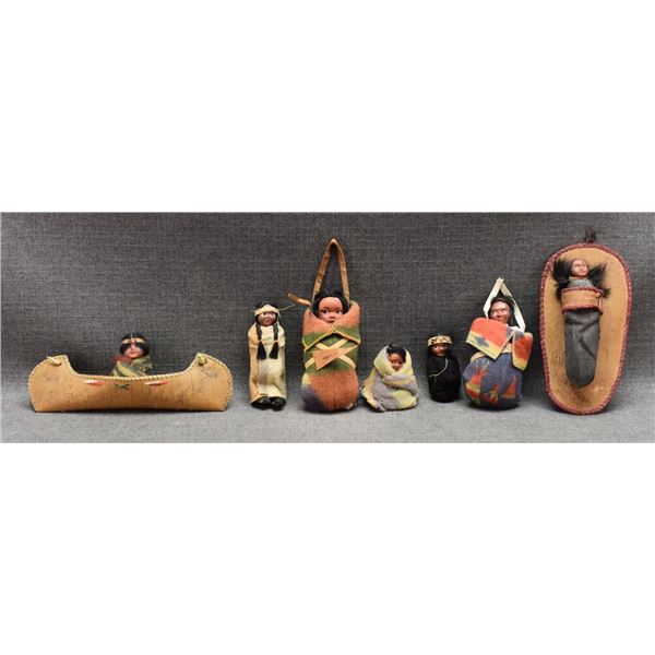 COLLECTION OF SKOOKUM DOLLS