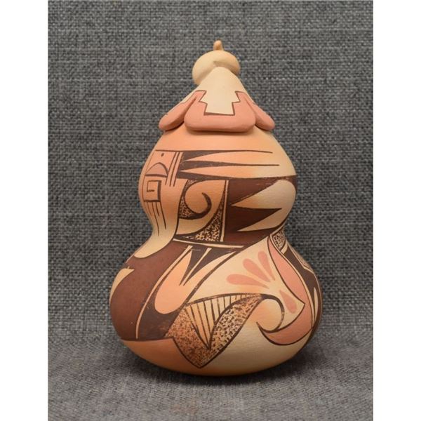 HOPI POTTERY LIDDED VASE (TAHBO)
