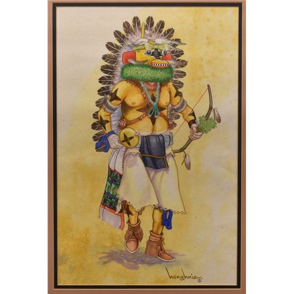 HOPI PAINTING (ANTHONY E HONAHNIE)