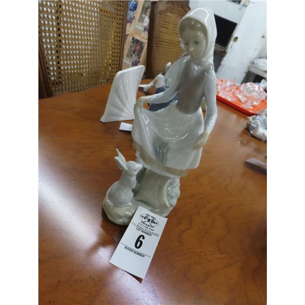 Lladro Girl w/Rabbit