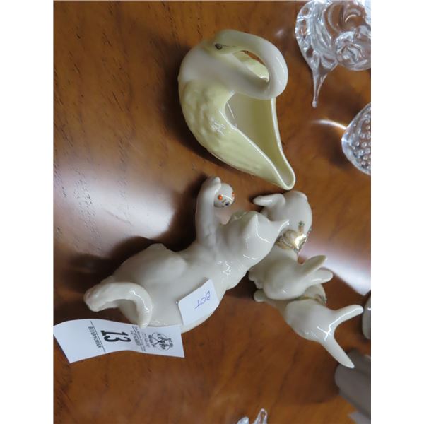 Lenox Rabbits, Cat, Swan