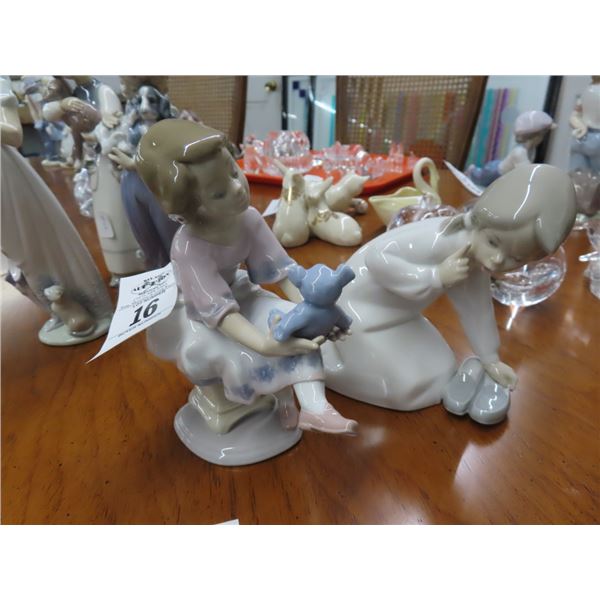 Lladro Girl w/Teddy, Sleeptime - 2