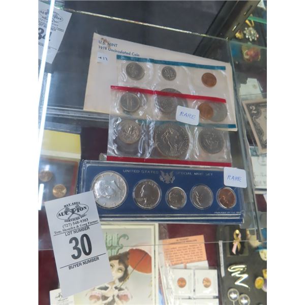 1978 US Mint Uncirculated Coins