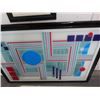 Image 2 : Framed Art Glass Wall Art Geomorphic Light Zones/Geomorphic Journey Signed