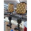 Image 1 : Cast Figural Sconce Style Lamps - Pair