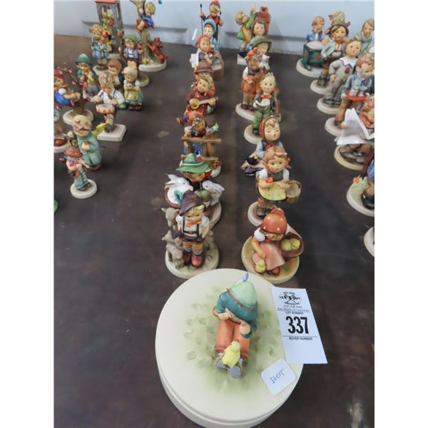 17-Hummel Figurines w/What Not Box - 17 X $