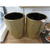 Image 1 : Gold Painted Vases - Pair