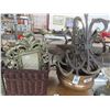 Image 1 : Candle Sconces, Photo Frames, Copper Bucket, Wicker Basket