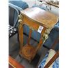 Image 1 : Ornate Burl Cast Figural Trim Pedestal Table