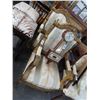 Image 1 : Ornate Gold Guild Framed Floral Padded Armchairs - Pair
