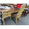 Image 2 : Painted Burl Queen Anne Writing Desk w/Chair