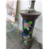 Image 2 : Ornate Leaded Glass Lighted Pedestal