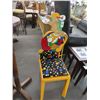 Image 2 : Contemporary Figural Painted Chair Artist Signed