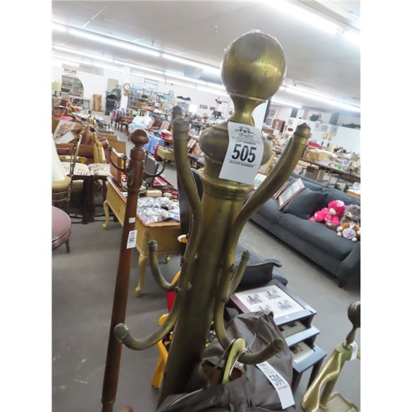 Brass Hat/Coat Rack
