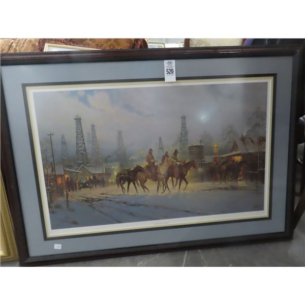 Framed Western Wall Art When Leases Change - Signed/Numbered by Harvey