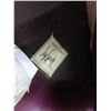 Image 2 : Plum Leather Conteporary Easy Chairs - Pair