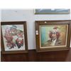 Image 1 : Framed Clown Wall Art Artist Signed - 2