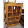Image 1 : Tiger Oak Mission Glass Door Cabinet
