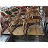 Image 1 : Carved Oak Spindleback Chairs - 10