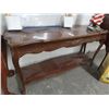 Image 1 : Mahogany Queen Anne Carved Hall Table