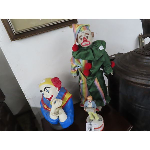 Emmett Kelly Jr. Music Box Figurine Clown Décor