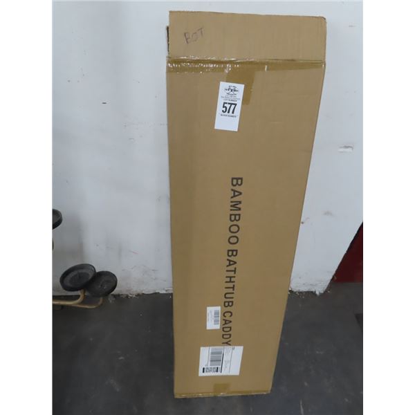 Bamboo Bathtub Caddy In Box