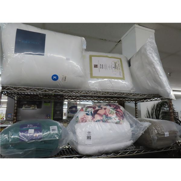 Pillows, Toppers, Bath Rug, Towel, Bedspread