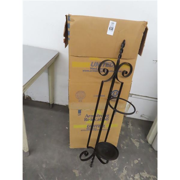 Ornate  3'  Iron Candle Sconces - 4