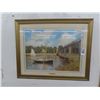 Image 1 : Framed Art The Bridge Argenteuil Mona Print