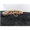 Image 2 : 18K YG Ruby/Diamond Bracelet w/88 Square Caibre Cut Rubies and 54 Round
