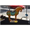 Image 1 : CHINESE TANG STYLE GLAZED POTTERY HORSE STATUE (NO TAIL)