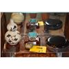 Image 1 : COLLECTION OF ITEMS FROM A CHINESE SCHOLAR'S TABLE: VASE, CUP, WATER JAR & INK STONE W/3 STANDS (4 P