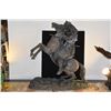 Image 2 : JAPANESE SCULPTURE, SAMURAI WARRIOR ON HORSEBACK (25" X 28")