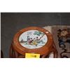 Image 3 : CHINESE BARREL STOOLS W/PORCELAIN INSET (PAIR)
