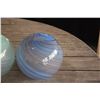 Image 2 : VINTAGE DANSK ART GLASS SWIRL VASES (3 PCS)