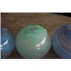 Image 3 : VINTAGE DANSK ART GLASS SWIRL VASES (3 PCS)