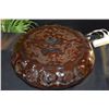 Image 2 : ANTIQUE BROWN LACQUER CAKE BOX, CHING DYNASTY, TONG CHIN PERIOD 1863-1875 W/CERTIFICATE (15 1/2" X 5