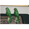 Image 2 : ANTIQUE CHINEE PORCELAIN PARROT INCENSE HOLDERS (2 PCS)