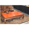 Image 1 : KOA TABLE W/ORANGE INLAID TOP