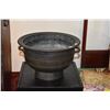 Image 2 : JAPANESE BRONZE BRAZIER & TEA CEREMONY WATER VESSEL (2 PCS) (DOES NOT INCLUDE STAND)
