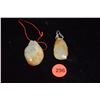 Image 1 : CHINESE NEPHRITE CARVED PENDANTS (UNSET) (2 PCS)
