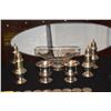 Image 3 : STERLING SILVER SALT & PEPPERS, SPOON, TOOTH PICK HOLDERS & GLASS & STERLING BOWL (8 PCS)