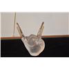 Image 2 : LALIQUE DOVE VASE, FROSTED CRYSTAL