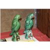 Image 2 : ANTIQUE CHINESE GREEN GLAZED SANCAI PARROT INCENSE HOLDERS (2 PCS)
