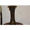 Image 2 : JAPANESE HIGH RELIEF BRONZE BIRD & FLOWER VASE; SIGNED