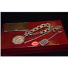 Image 2 : STERLING SILVER CHARM BRACELET (52.8 G), ID CHAINS (2) & COPPER CARD CASE (4 PCS)