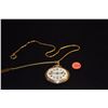 Image 1 : ELGIN POCKET WATCH ON CHAIN W/10K (3.3 G) ID TAG