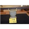 Image 1 : CHINESE TRI-FOOTED CRACKLE GLAZED CERAMIC POT W/CUSTOM STAND & BOX (7")