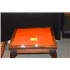 Image 1 : KOA END TABLE W/ORANGE TOPS (PAIR)